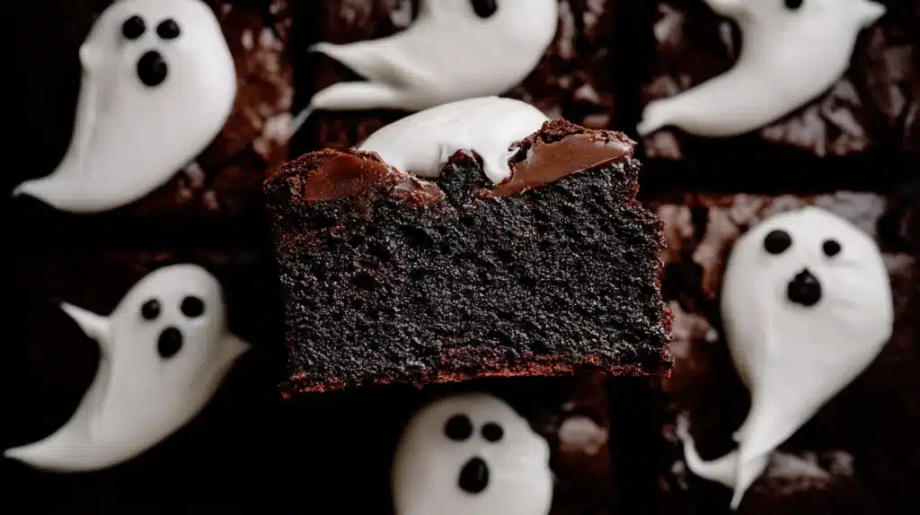 Fudgy Ghost Brownie