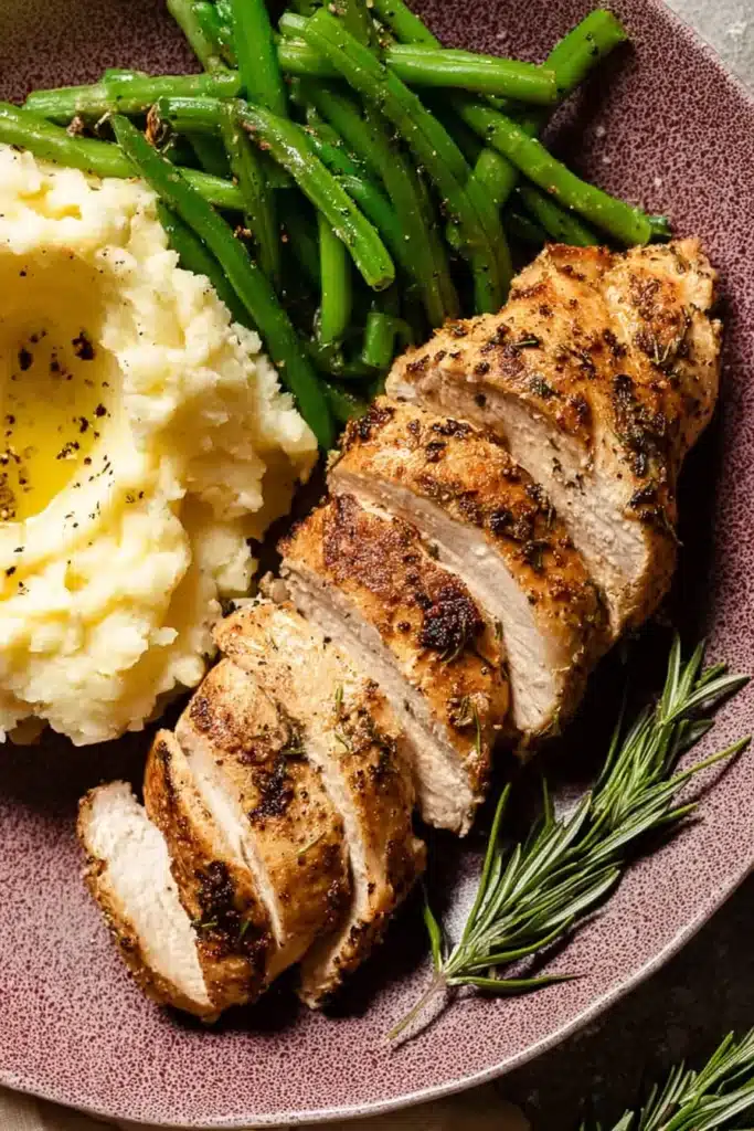 Garlic Butter Turkey Tenderloin Recipe: Juicy, Flavor-Packed, and Perfect for Any Thanksgiving or Weeknight Dinner 8 Tender, juicy, and packed with flavor — this Garlic Butter Turkey Tenderloin pairs perfectly with creamy mashed potatoes and green beans for a comforting, restaurant-quality meal.