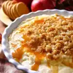 Easy Caramel Apple Cheesecake Dip Recipe: The Crowd-Pleasing Fall Dessert Everyone Will Want Seconds Of 6 This caramel apple cheesecake dip is the perfect fall dessert — rich, creamy cheesecake flavor topped with sweet caramel and buttery crumble. Serve it with crisp apples or vanilla wafers for the ultimate treat.