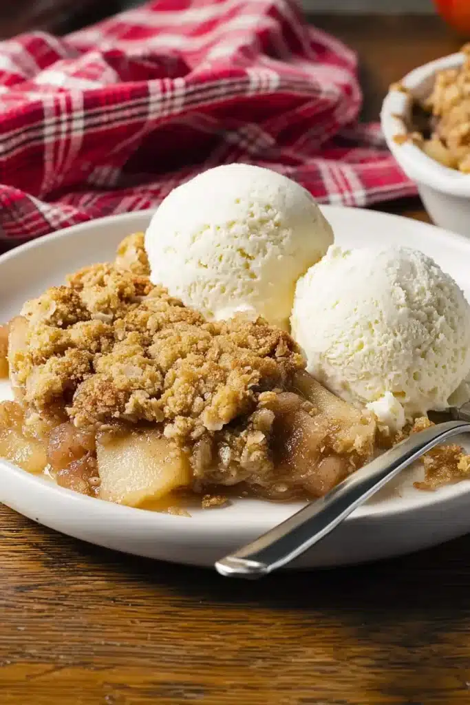 This Apple Crisp with Oats is the perfect cozy dessert — tender baked apples coated in cinnamon sugar and topped with a buttery oat crumble. Serve warm with vanilla ice cream for the ultimate fall treat.