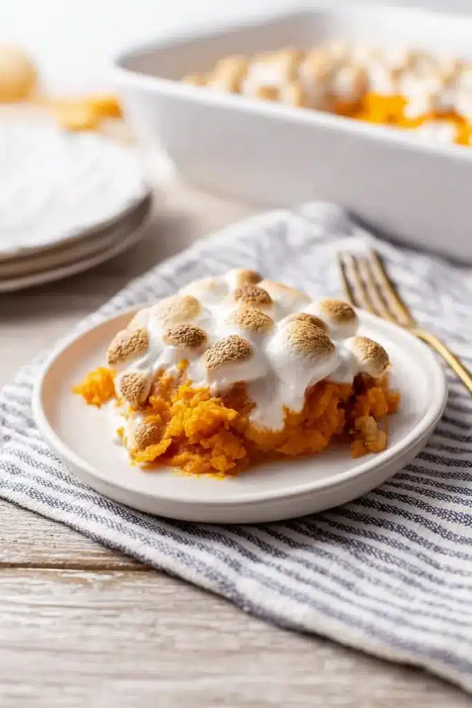 Sweet Potato Casserole with Marshmallows | Classic Thanksgiving Side