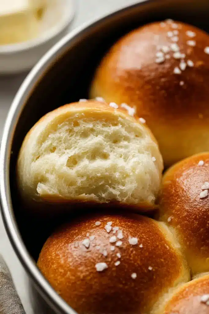 Perfectly soft and buttery gluten-free dinner rolls — baked to golden perfection with a tender, airy crumb that rivals any traditional roll.