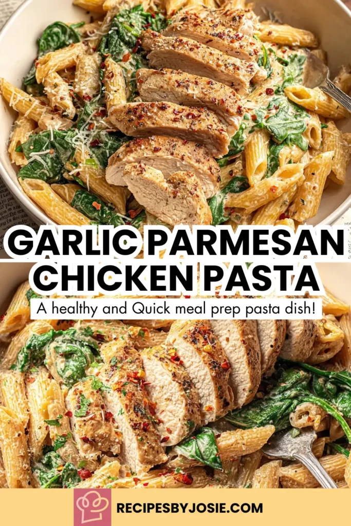 Garlic Parmesan Chicken Pasta | Creamy & Flavorful One-Pot Dinner