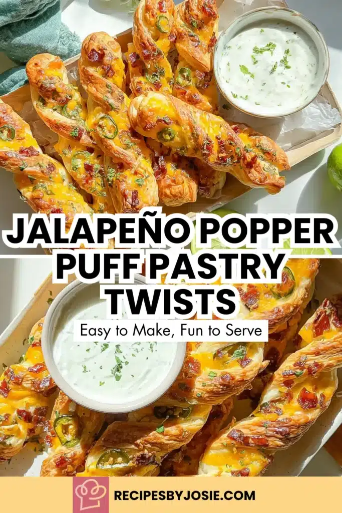 Jalapeño Popper Puff Pastry Twists | Cheesy Party Appetizer