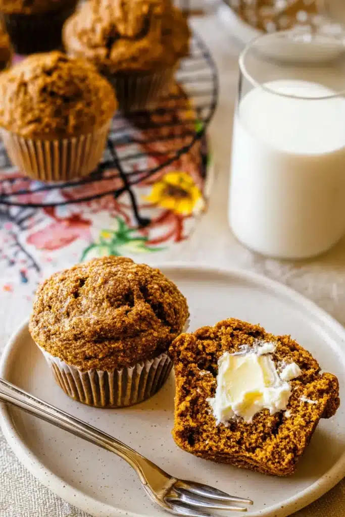 Healthy Pumpkin Muffins: Moist, Wholesome, and Full of Fall Flavor 6 These Healthy Pumpkin Muffins are soft, moist, and packed with cozy fall flavors — the perfect pairing for a glass of milk or your morning coffee.
