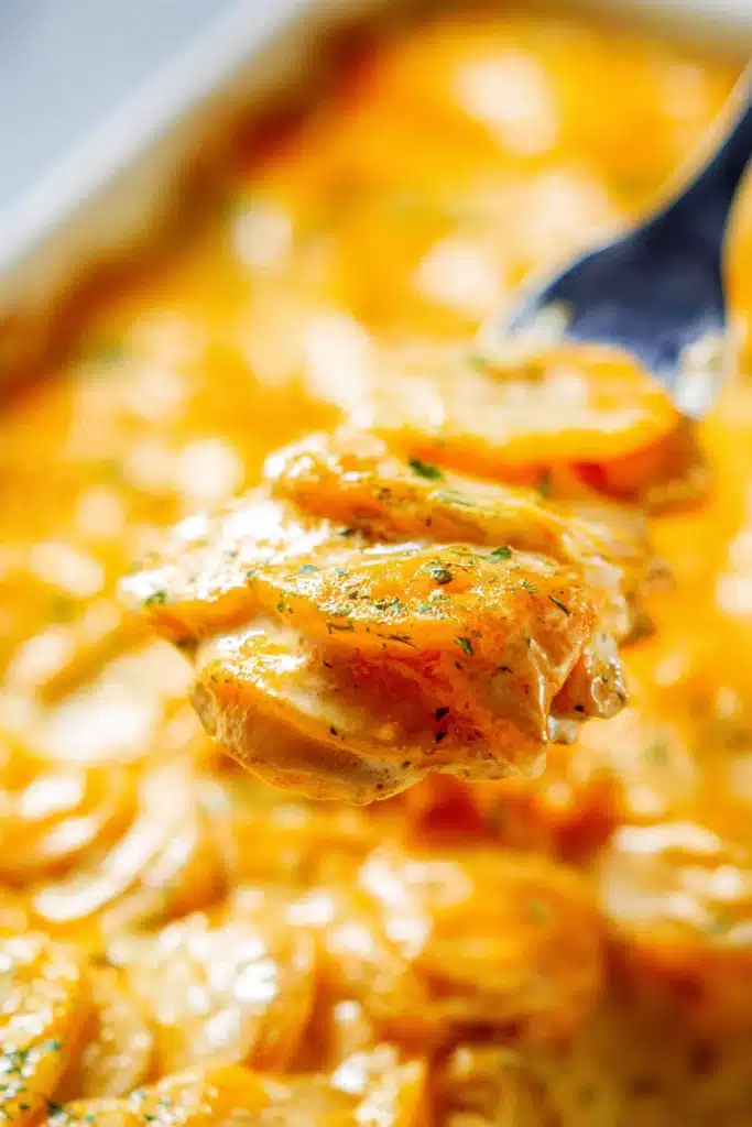 Creamy, cheesy, and irresistibly golden — these easy scalloped potatoes make the perfect comforting side dish.