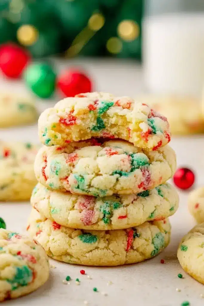 Christmas Ooey Gooey Butter Cookies: Soft, Sweet & Full of Holiday Magic 6 Soft, sweet, and loaded with festive sprinkles — these ooey gooey butter cookies are a holiday favorite everyone loves.