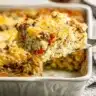 This Breakfast Casserole with Hashbrowns is a cozy, crowd-pleasing dish loaded with eggs, sausage, veggies, and golden cheese — ideal for family breakfasts or weekend brunch.