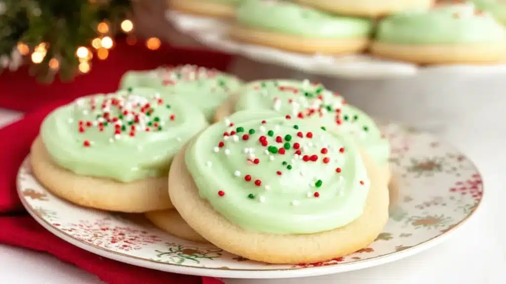 Copycat Crumbl Christmas Sugar Cookies: Soft, Frosted, and Perfectly Festive 4 Thick, soft, and topped with creamy pastel frosting — these Copycat Crumbl Christmas Sugar Cookies taste just like the bakery favorite, perfect for holiday gifting and cookie platters.