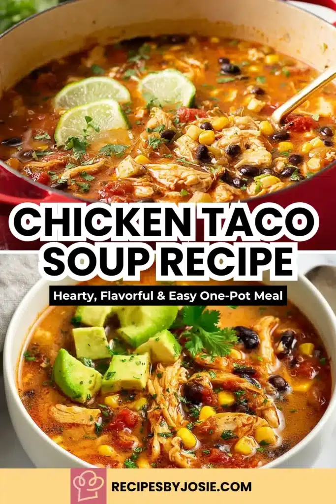 Chicken Taco Soup Recipe Made Simple for Busy Weeknights 8 Chicken Taco Soup Recipe | Hearty, Flavorful & Easy One-Pot Meal
