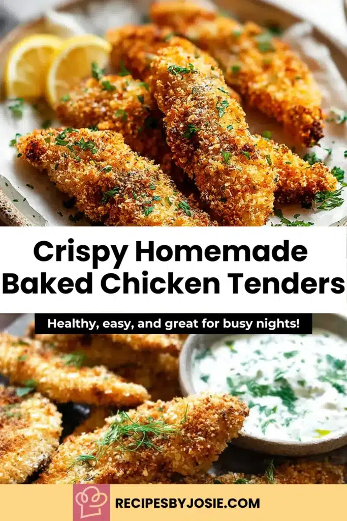 Crispy Homemade Baked Chicken Tenders That Taste Better Than Takeout 8 Crispy Homemade Baked Chicken Tenders | Golden & Crunchy Oven Recipe