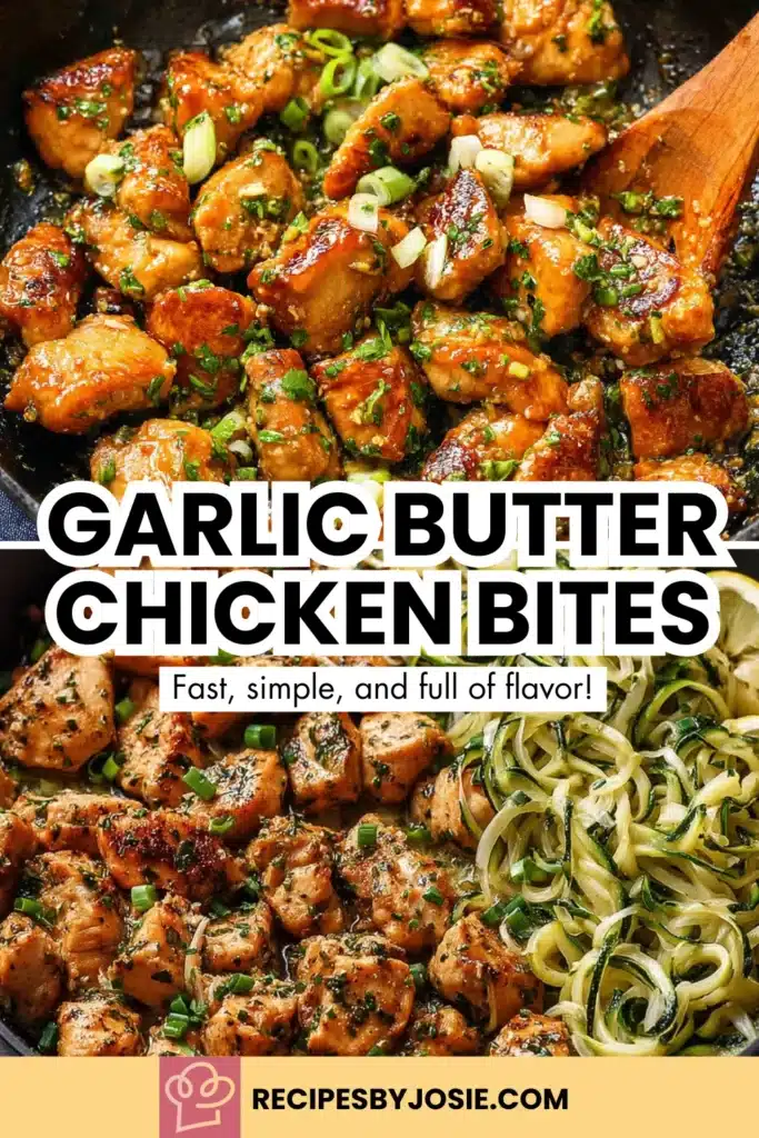 Garlic Butter Chicken Bites The Juiciest Easy Chicken Recipe for Fast Dinners 8 Garlic Butter Chicken Bites | Easy One-Pan Dinner