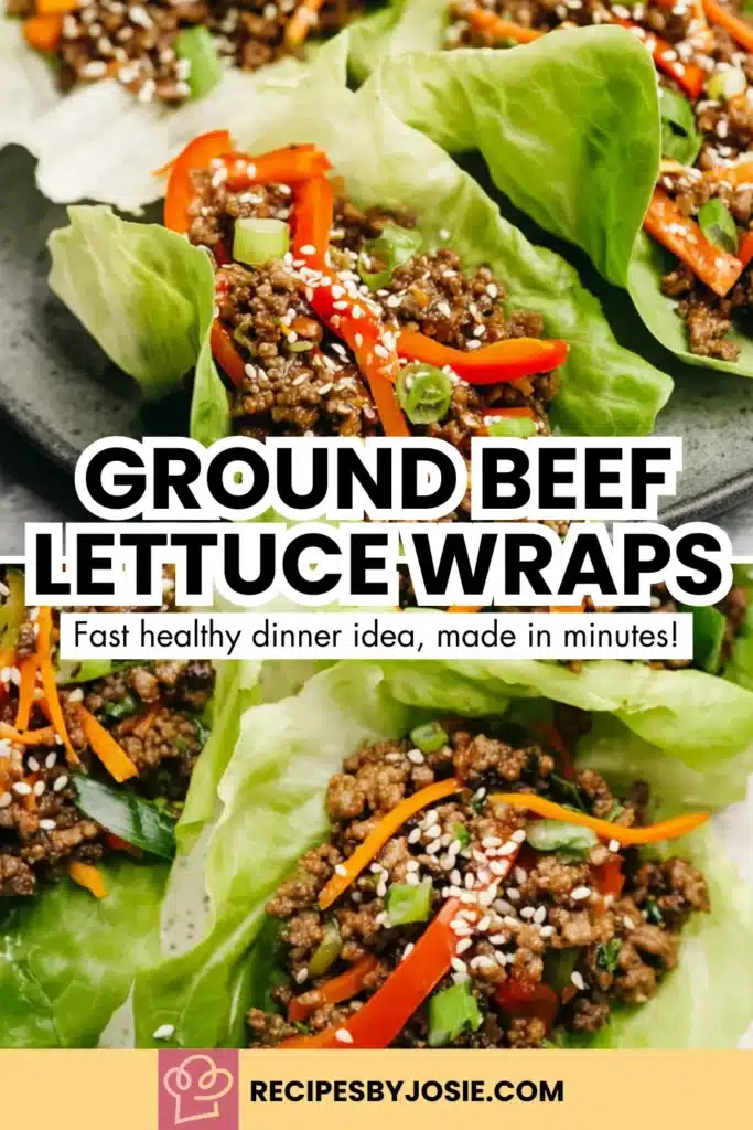 Ground Beef Lettuce Wraps | Easy Healthy Low-Carb Meal