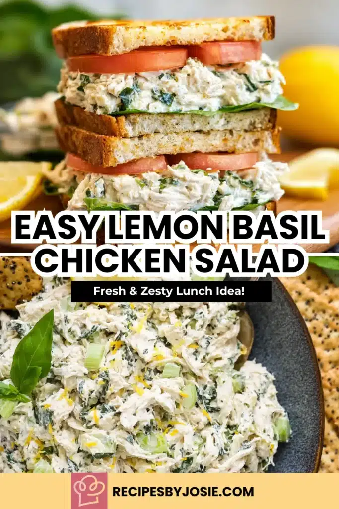 Lemon Basil Chicken Salad | Fresh, Healthy Lunch Recipe Everyone Loves