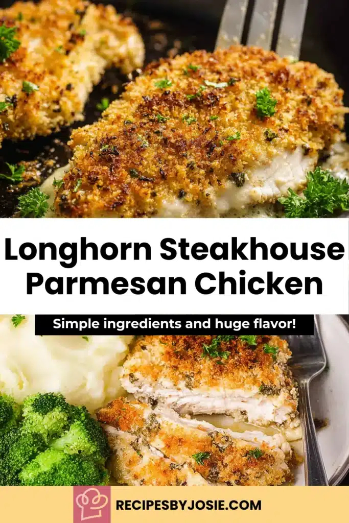 Longhorn Steakhouse Parmesan Chicken | Crispy Parmesan Crusted Chicken Dinner