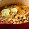 A warm and comforting pot of chicken taco soup loaded with tender chicken, beans, corn, and bold taco flavors.
