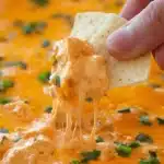 Warm, creamy buffalo chicken dip loaded with cheese, tender chicken, and bold flavor — perfect for dipping chips and veggies.
