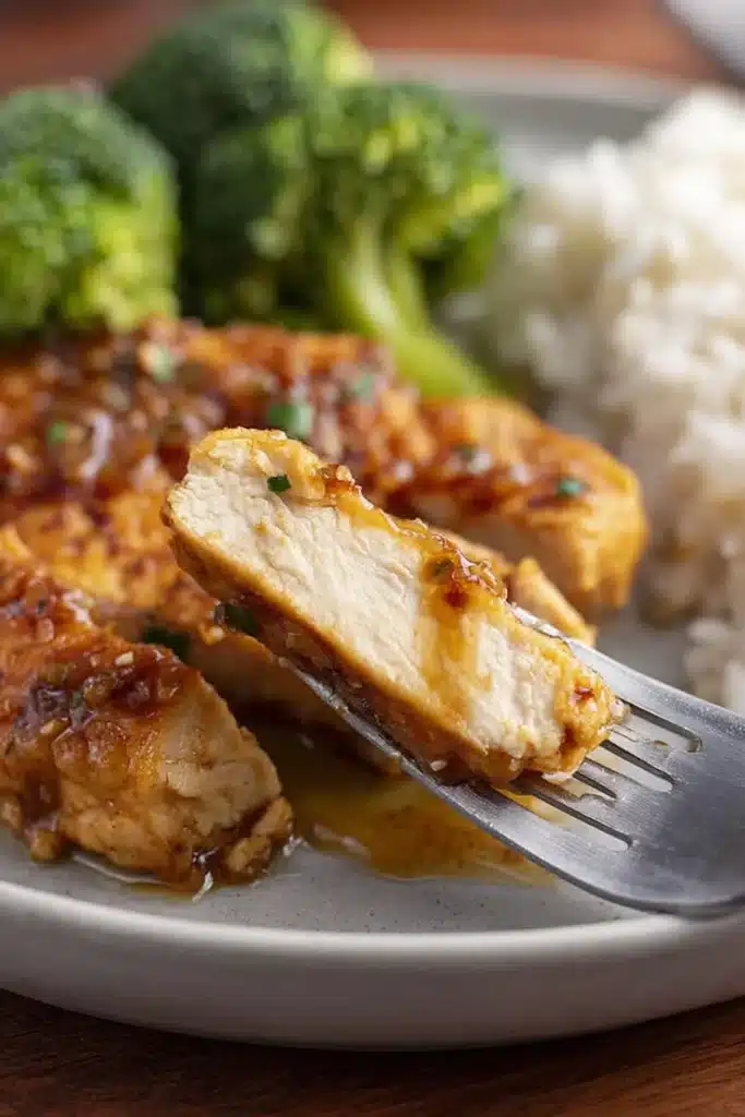 Honey Garlic Chicken Made Cozy and Easy for Your Busiest Nights 7 Juicy skillet-seared chicken smothered in a rich honey garlic glaze — sweet, savory, and irresistibly sticky.
