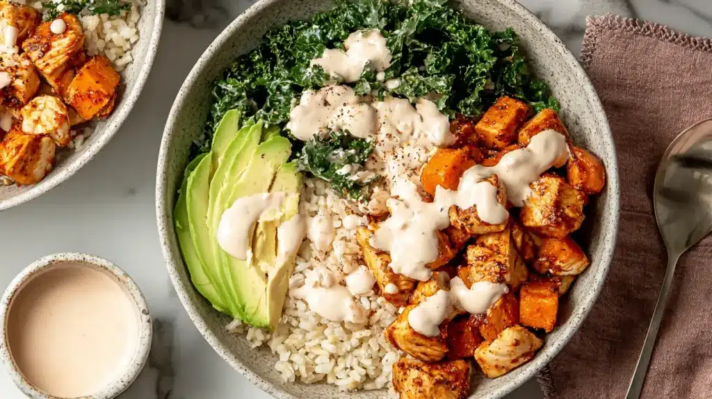 Chicken & Sweet Potato Rice Bowl | Healthy High-Protein Dinner Idea