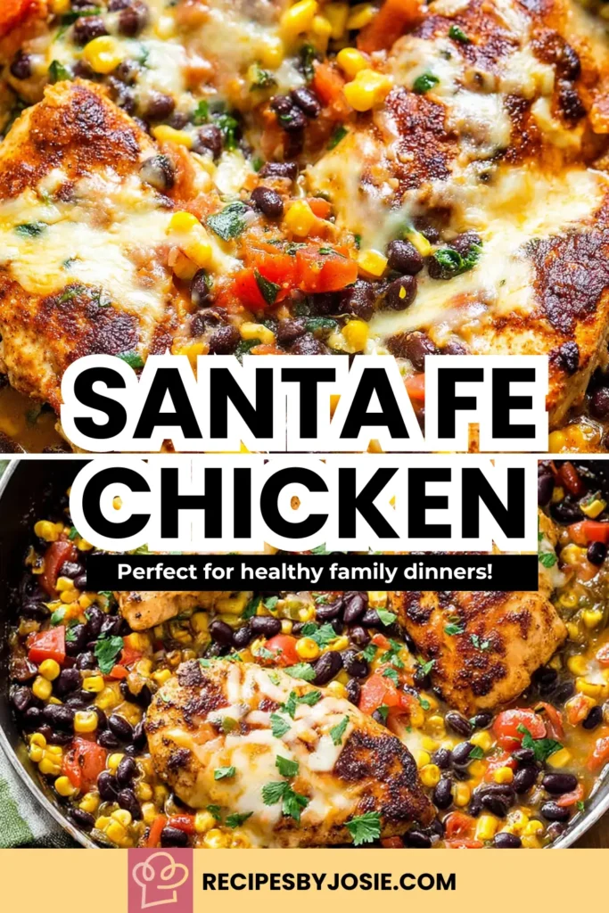 Santa Fe Chicken Made Cozy and Healthy for Your Busiest Weeknights 8 Santa Fe Chicken | Cheesy Skillet Chicken with Corn, Black Beans & Tomatoes