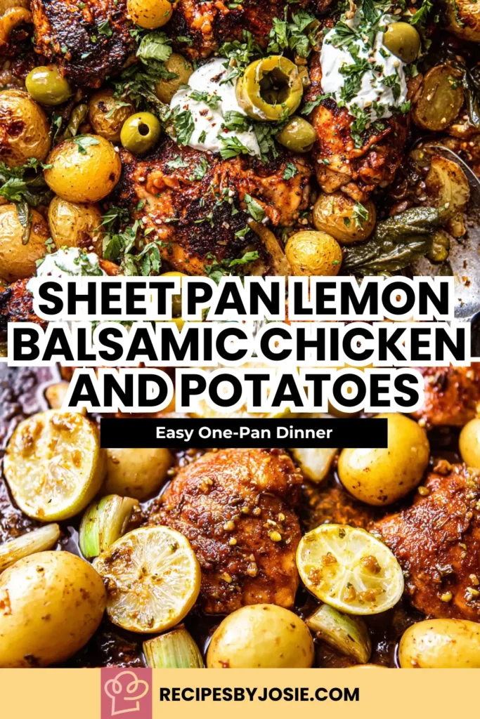 Sheet Pan Lemon Balsamic Chicken and Potatoes – Easy One-Pan Dinner