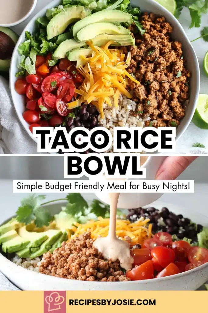 Taco Rice Bowl with Chipotle Sauce | Fresh & Flavorful Meal